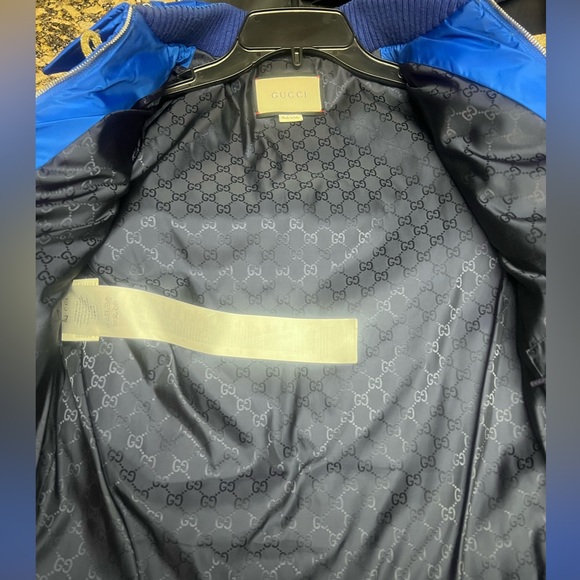 RARE Couture Runway Gucci Embellished Quilted Puffer Bomber Jacket Coat -Sz 40 - Picture 13 of 14